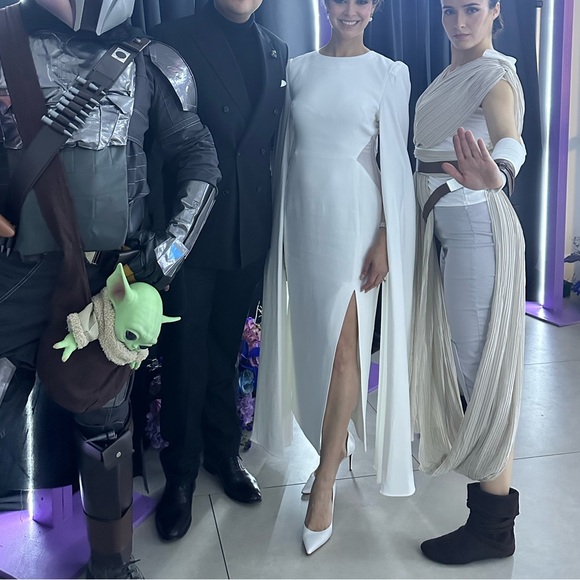 Karen Millen white long sleeve gown (make an offer) - Picture 8 of 8